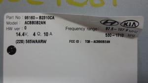 2018 Kia Soul Radio Audio