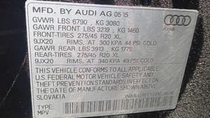 2015 Audi Audiq7