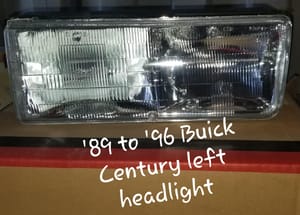 1989 Buick Centur Headlight