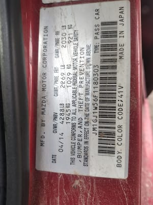2015 Mazda 6