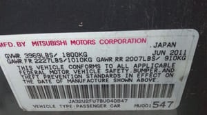 2011 Mitsubishi Lancer