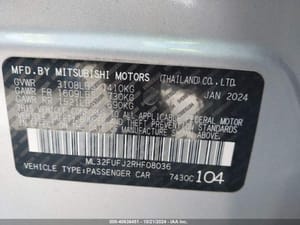 2024 Mitsubishi Mirage