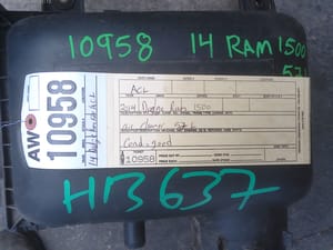 2014 Dodge Dpu15 Air Cleaner