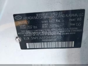 2017 Hyundai Sonata