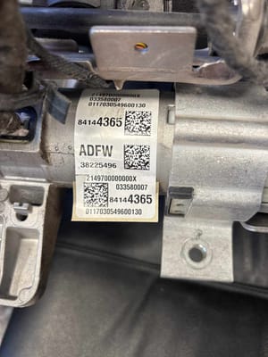2016 GMC Silv25 Steering Column