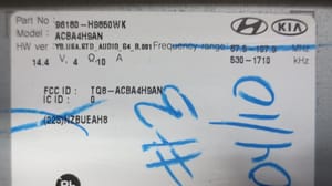 2018 Kia Rio Radio Audio