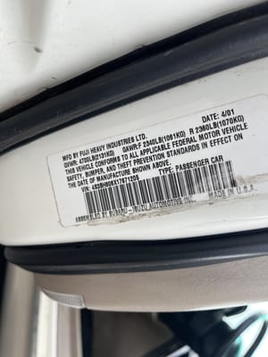 2001 Subaru Legacy
