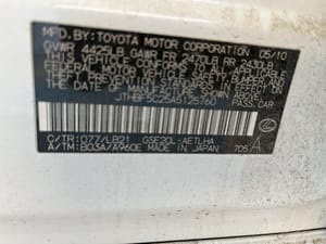 2010 Lexus Is250