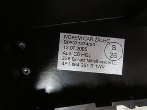 2006 Audi Audia6 Front Console