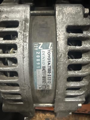 2014 Lexus Is250 Alternator