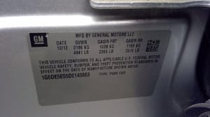 2013 Cadillac Cadcts