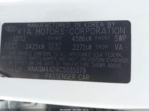 2012 Kia Optima