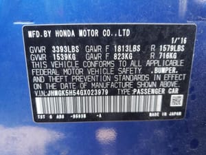 2016 Honda Fit