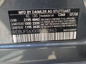 2009 Mercedes Benz E-Class