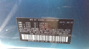 2018 Subaru Impreza