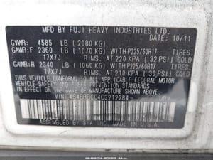 2012 Subaru Legacy