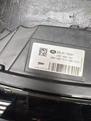 2021 Range Rover Range Rover Headlight