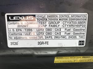 2012 Lexus Rx350