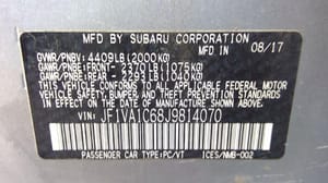 2018 Subaru Subwrx