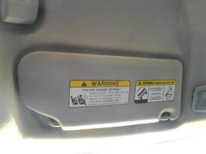 2011 Mitsubishi Outlander Sun Visor