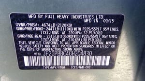 2016 Subaru Subxv