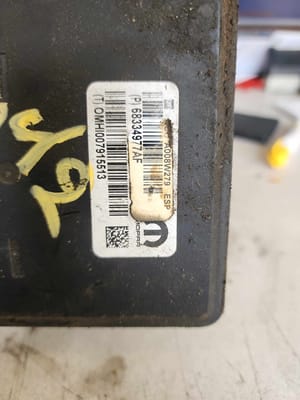 2019 Dodge Dpu55 ABS Module