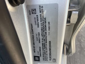 2021 Chevrolet Spark Body Control Module