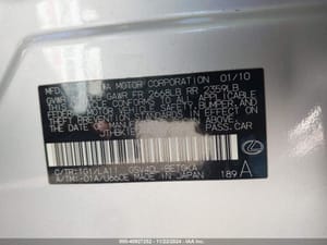 2010 Lexus Es350