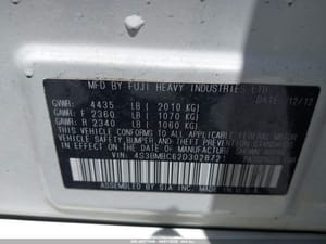 2013 Subaru Legacy