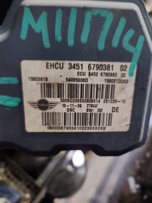 2010 Mini Cooper ABS Module