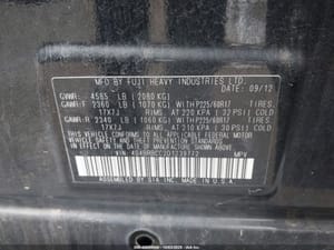 2013 Subaru Legacy