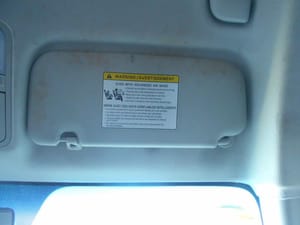 2018 Kia Rio Sun Visor