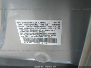 2011 Honda Pilot Sensor For Oxygen
