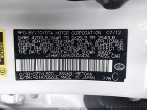 2013 Lexus Es350