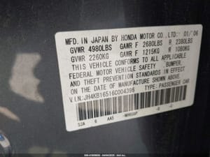 2006 Acura Rl