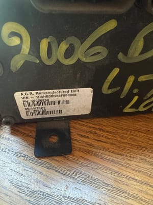 2006 Dodge Durango Engine Control Module (ECM)
