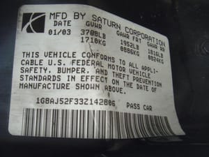 2003 Saturn Ion