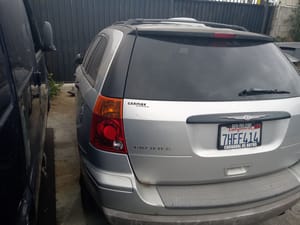 2006 Chrysler Pacifica Rear Door Glass