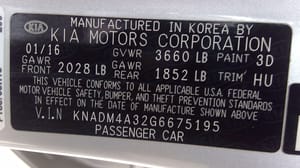 2016 Kia Rio