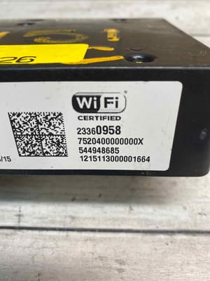 2015 Chevrolet Sonic Body Control Module