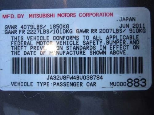 2011 Mitsubishi Lancer