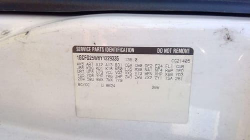 2000 GMC Expr25