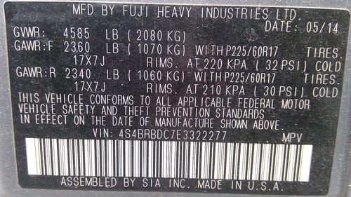 2014 Subaru Legacy