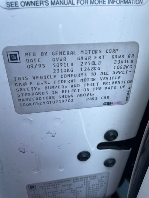 1996 Cadillac Deville