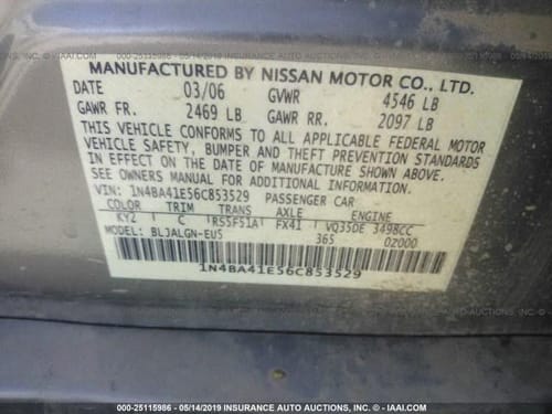 2006 Nissan Maxima