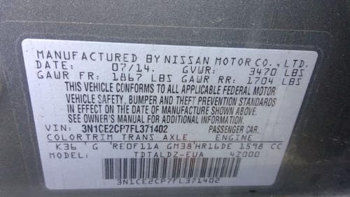 2015 Nissan Versa