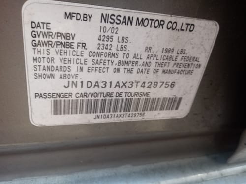 2003 Nissan Maxima