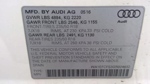 2016 Audi Audiq3