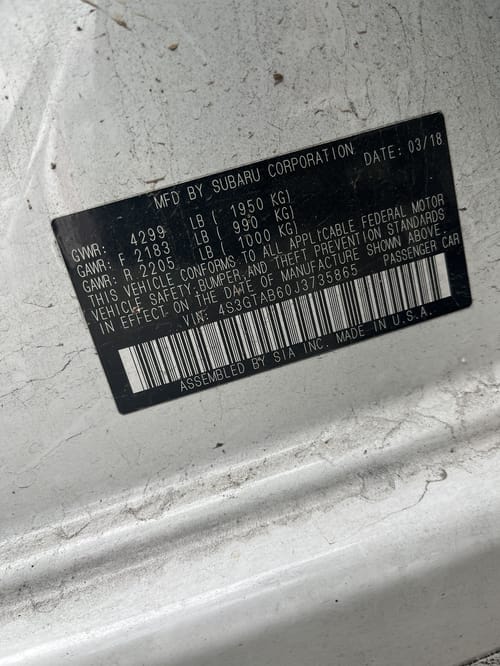 2018 Subaru Impreza