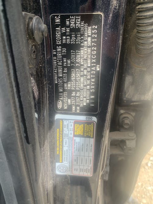 2012 Kia Sorento